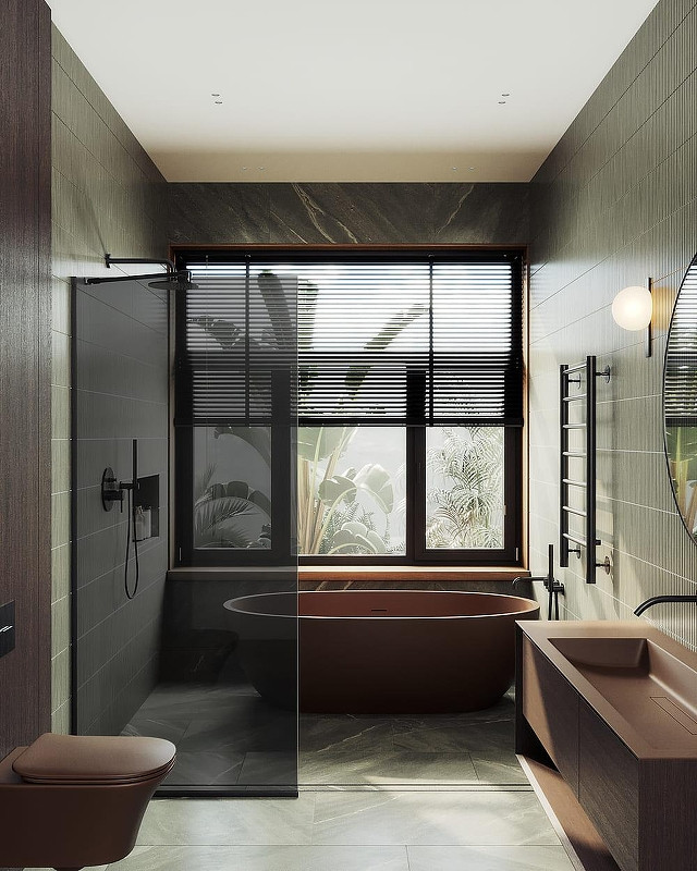 Душевая стенка MaybahGlass 99x195 / MGD-1355-6у (графитовое стекло/черный) — фото 3
