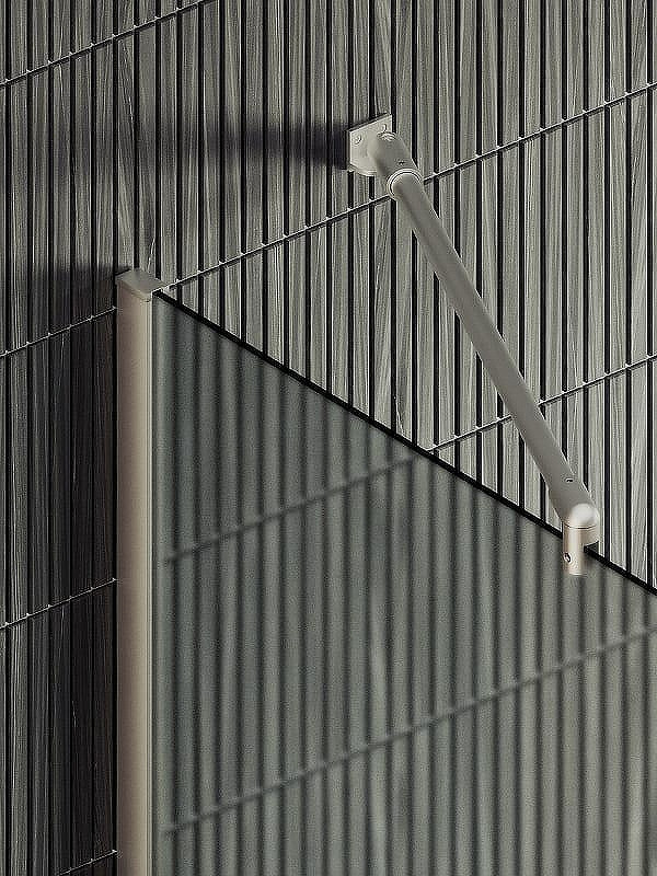 Душевая стенка MaybahGlass 99x195 / MGD-1463-5ш (сатин стекло/хром матовый) — фото 6