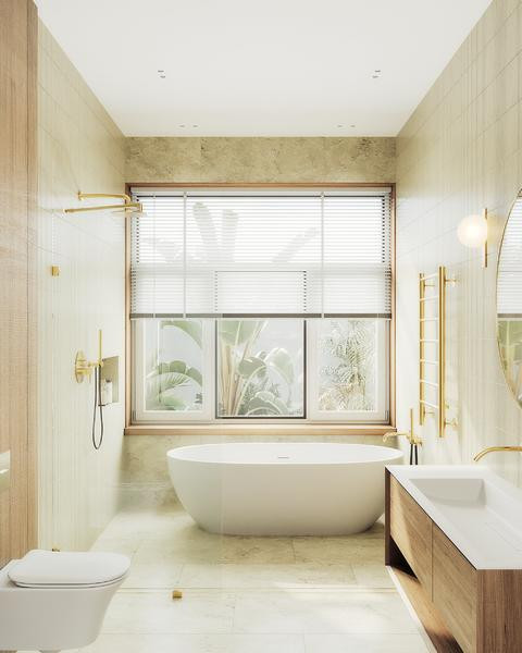 Душевая стенка MaybahGlass 79x195 / MGD-259-3 (прозрачное стекло/золото) — фото 3