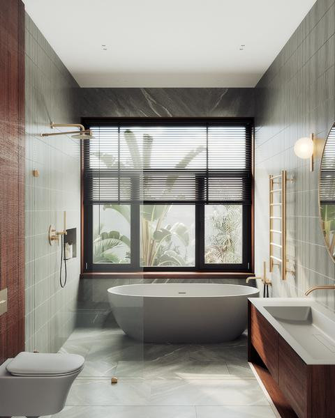 Душевая стенка MaybahGlass 79x195 / MGD-259-2 (прозрачное стекло/бронза) — фото 3