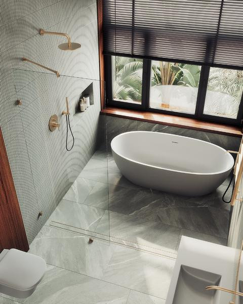 Душевая стенка MaybahGlass 79x195 / MGD-259-2 (прозрачное стекло/бронза) — фото 4