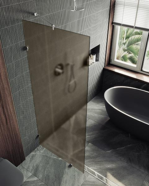 Душевая стенка MaybahGlass 79x195 / MGD-265-4 (бронзовое матовое стекло/хром глянцевый) — фото 4