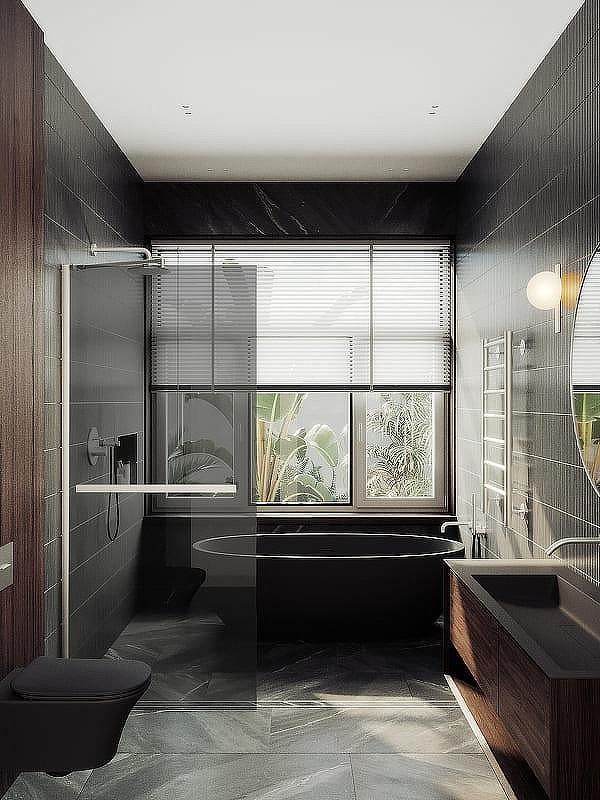 Душевая стенка MaybahGlass 99x195 / MGD-1461-5ш (графитовое стекло/хром матовый) — фото 3