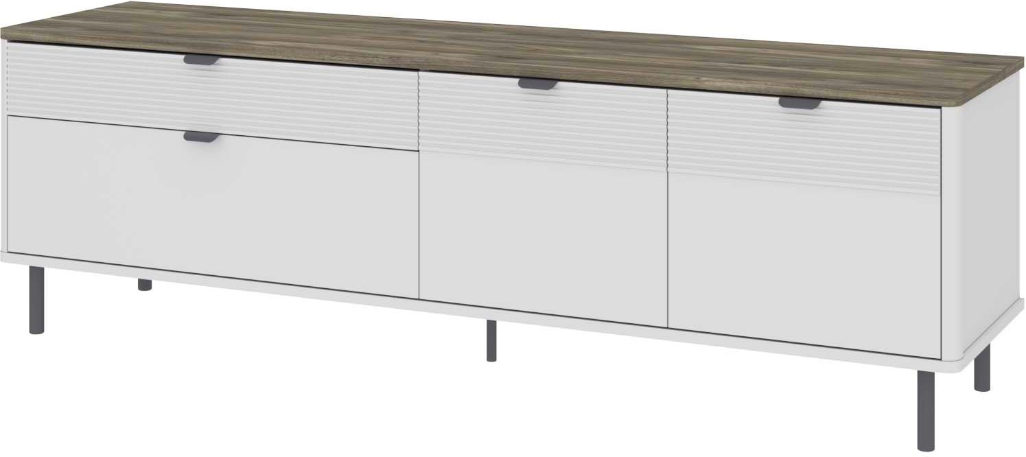 Тумба Anrex Simple RTV 2D2S (белый/монте/джелато)
