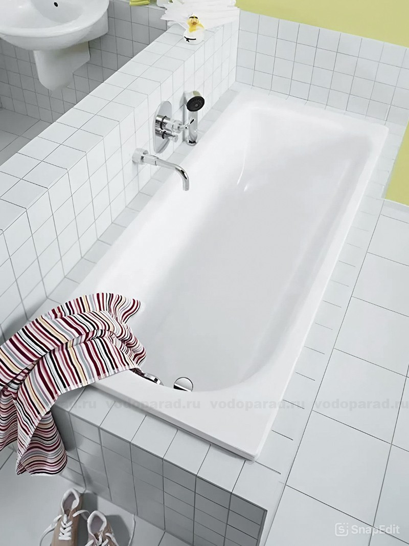 Ванна стальная Kaldewei Eurowa 310-1 150x70 / KLDW.EW15070.UK.SP.SHUM (ножки, слив-перелив, шумоиз.) — фото 2