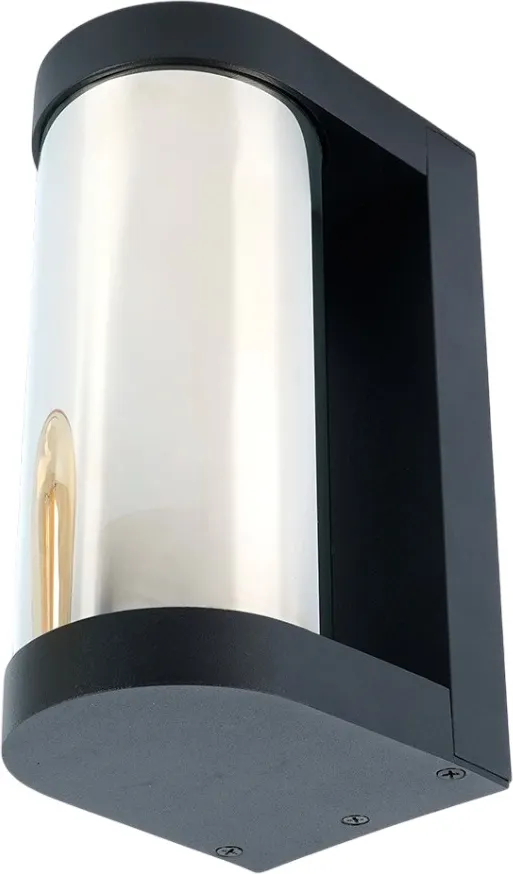 Бра уличное Feron DH1901 / 52186 (черный/зеркальный)