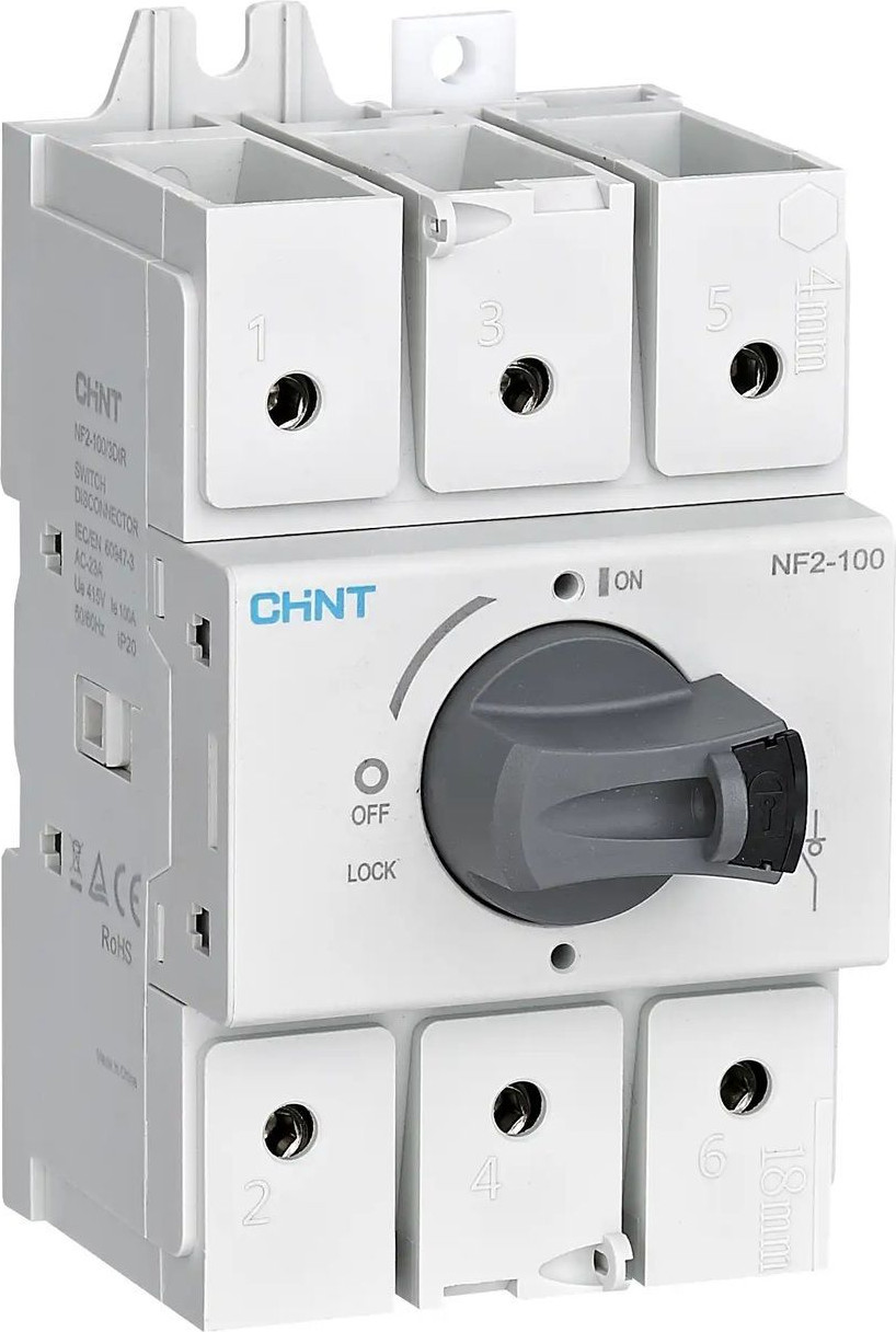 Выключатель-разъединитель Chint NF2-125/3DIR 3P 125А / 324166