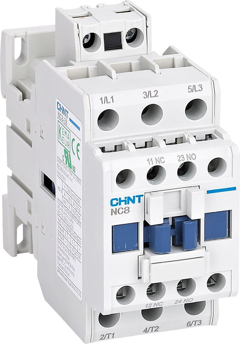 Контактор Chint NC8-25/W 3P 25А AC/DC (24-60В) 1НО+1НЗ (R) / 572294