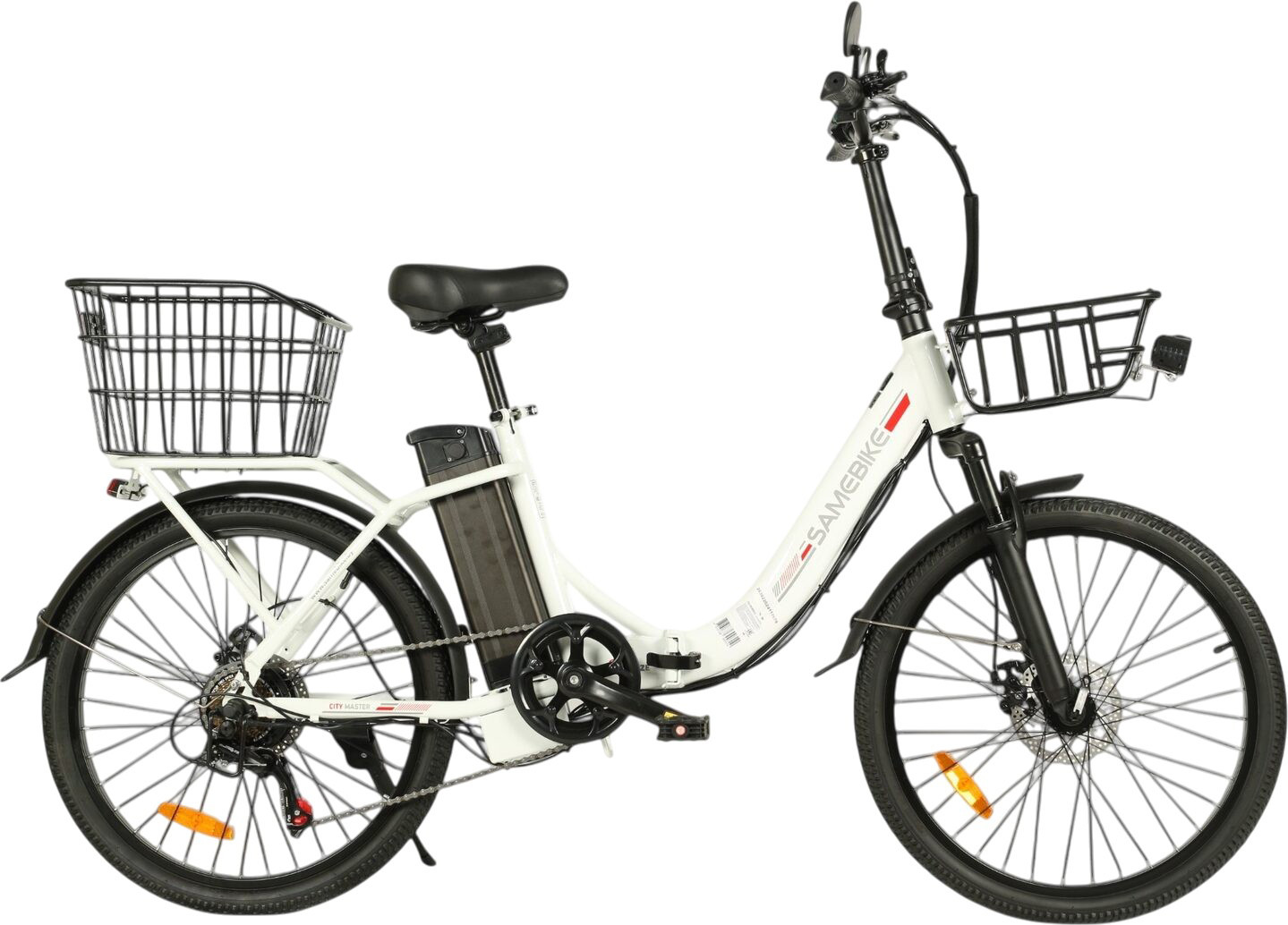 Электровелосипед Samebike M100 (белый)