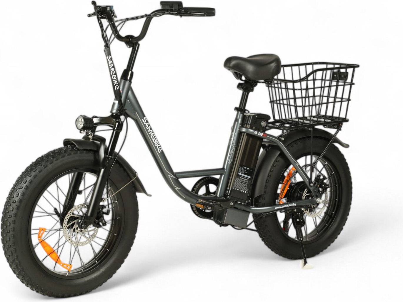 Электровелосипед Samebike FX500 Fat / SВ-FX250 (серебристый) — фото 4