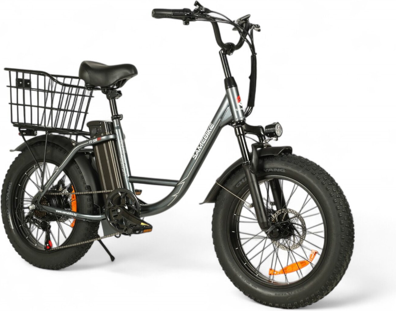 Электровелосипед Samebike FX500 Fat / SВ-FX250 (серебристый) — фото 6