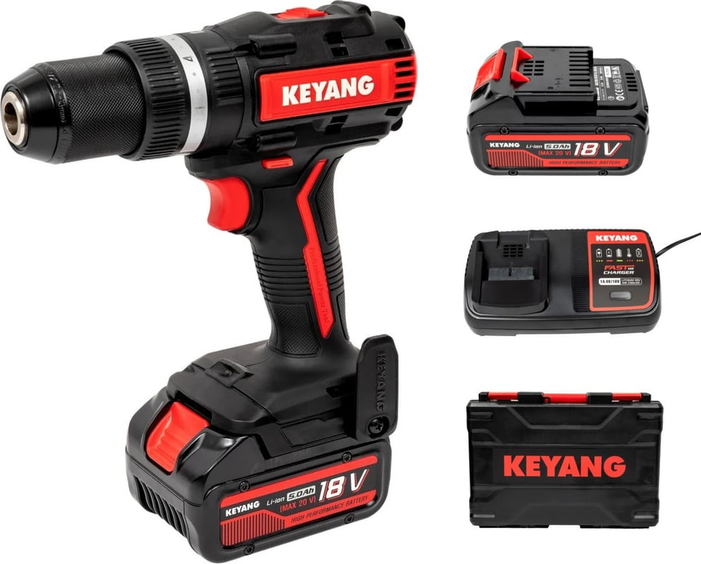 Аккумуляторная дрель-шуруповерт KEYANG DM20BLA-70C (Set)