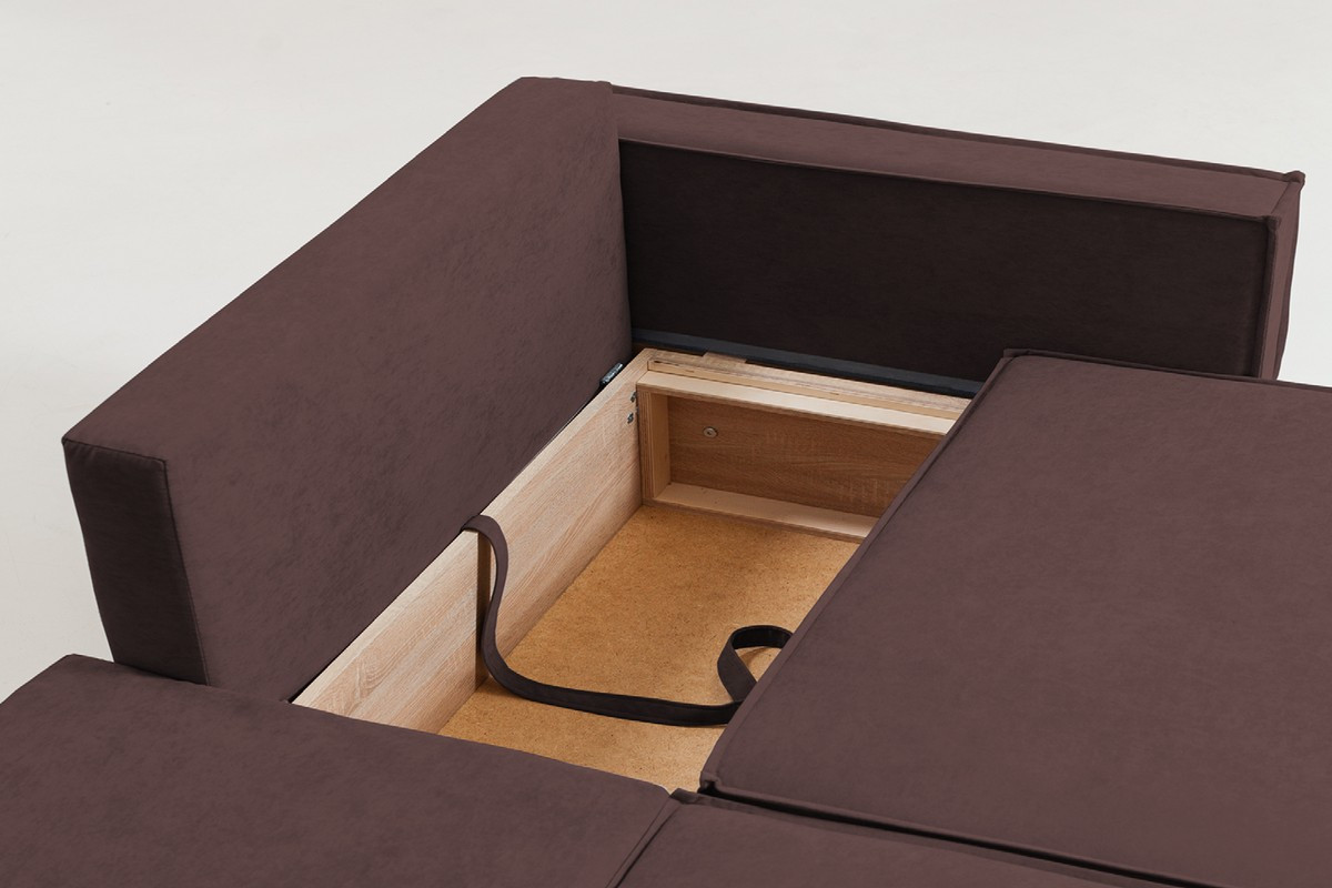 Диван Сити Мебель Дублин (велюр коричневый) — фото 6