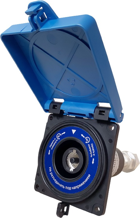 Розетка силовая КС YHT BX3 0400B01 1Р 400А 1000В IP68 / 0400B01 (синий)