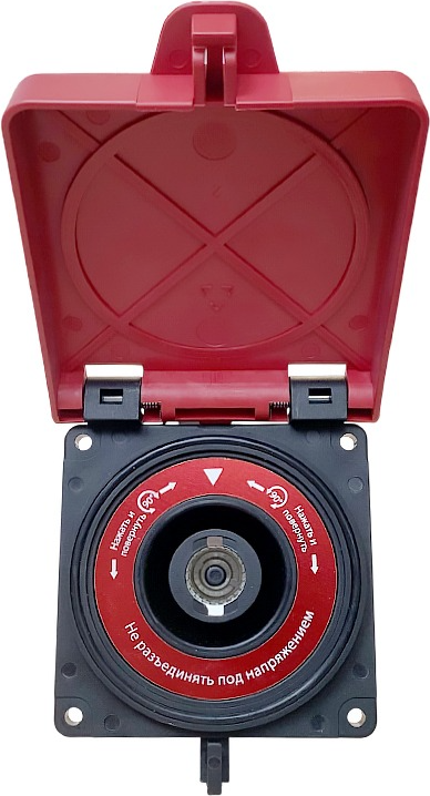 Розетка силовая КС YHT BX3 0400R04 1Р 400А 1000В IP68 / 0400R04 (красный) — фото 3