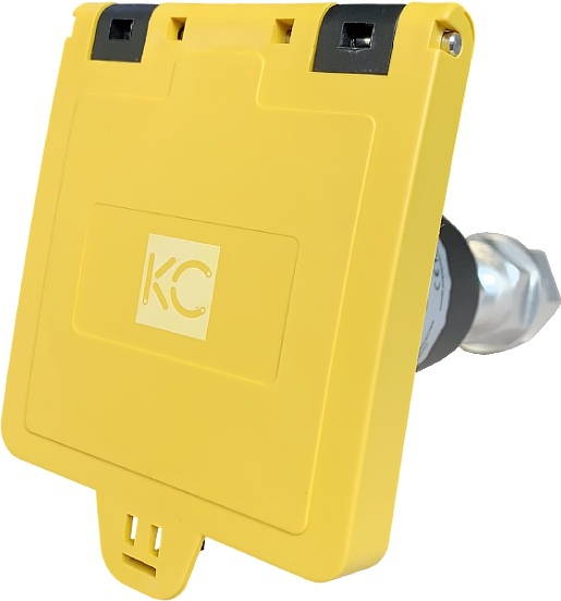 Розетка силовая КС YHT BX3 0400Y02 1Р 400А 1000В IP68 / 0400Y02 (желтый) — фото 2