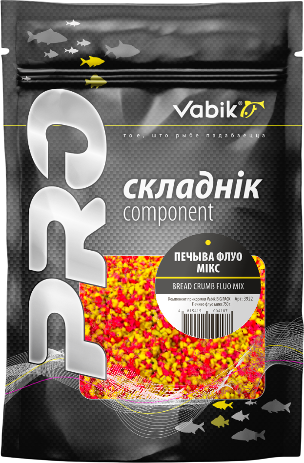 Добавка рыболовная Vabik Big Pack Печиво флуо микс / 450413 (750г)