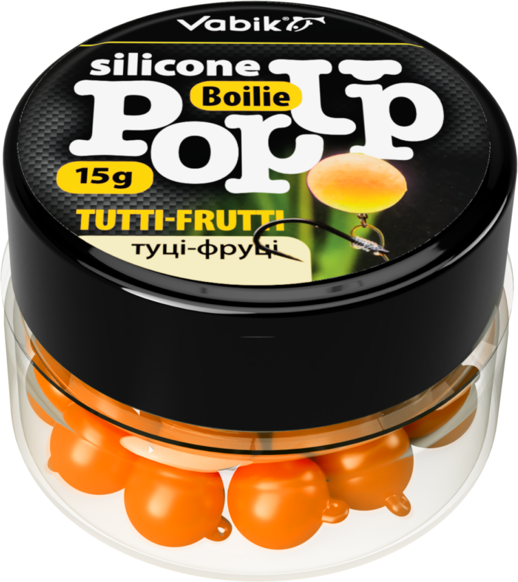 Мягкая приманка Vabik Silikone Pop-Up Бойл Тутти-Фрутти / 450699 (15г)