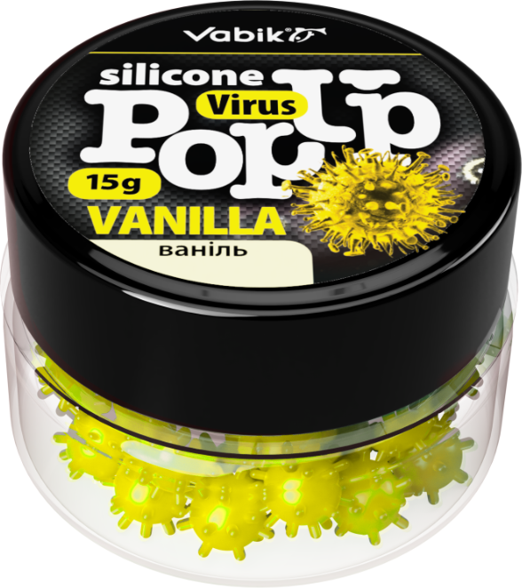 Мягкая приманка Vabik Silikone Pop-Up Вирус Ваниль / 450701 (15г)