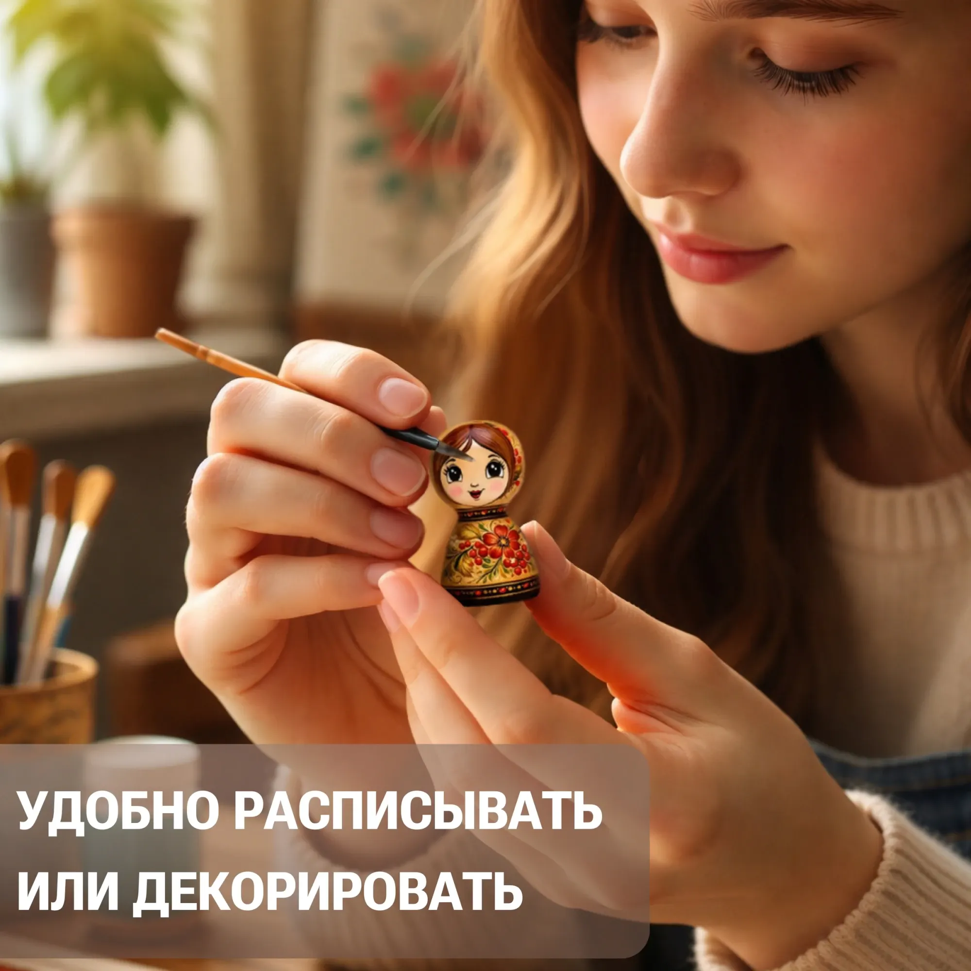 Набор заготовок для творчества Брестская Фабрика Сувениров Человечков / peg50_x12 (12шт) — фото 6