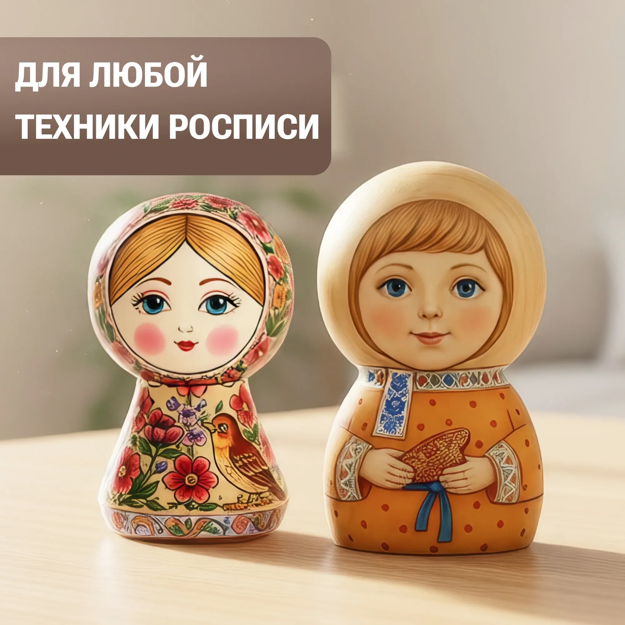 Набор заготовок для творчества Брестская Фабрика Сувениров Фигурки для росписи мужчина и женщина / peg_blankall_x5 (5пар) — фото 5