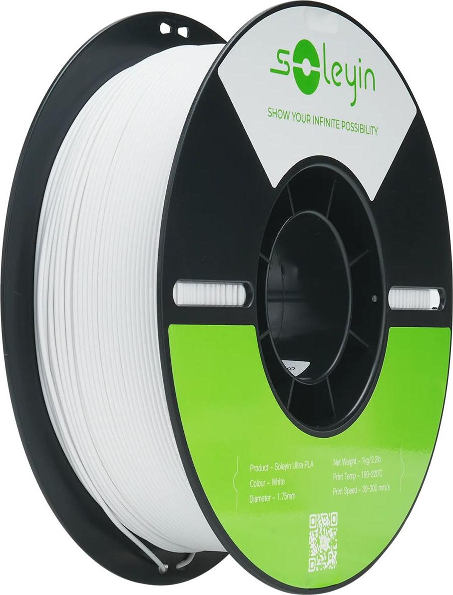 Пластик для 3D-печати Creality PLA Soleyin Ultra 1.75мм / 3301010512 (1кг, матовый белый)