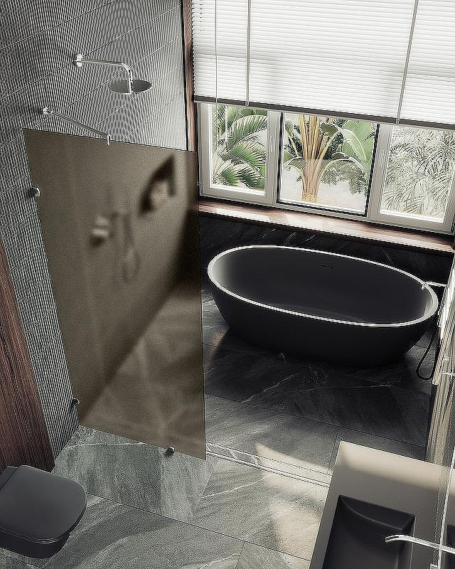 Душевая стенка MaybahGlass 99x195 / MGD-267-4 (бронзовое матовое стекло/хром глянцевый) — фото 5