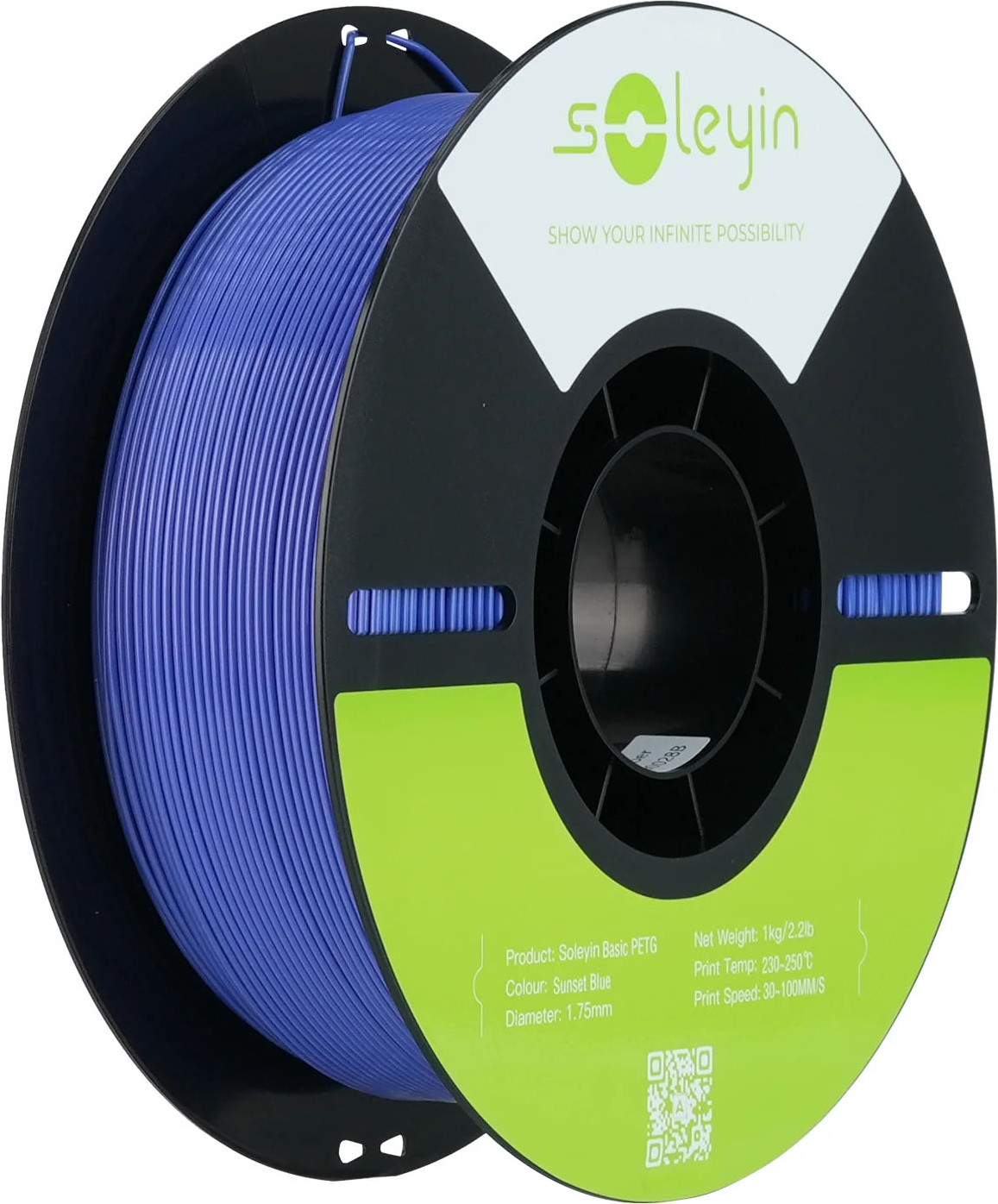 Пластик для 3D-печати Creality PETG Basic Soleyin 1.75мм / 3301030156 (1кг, синий закат)