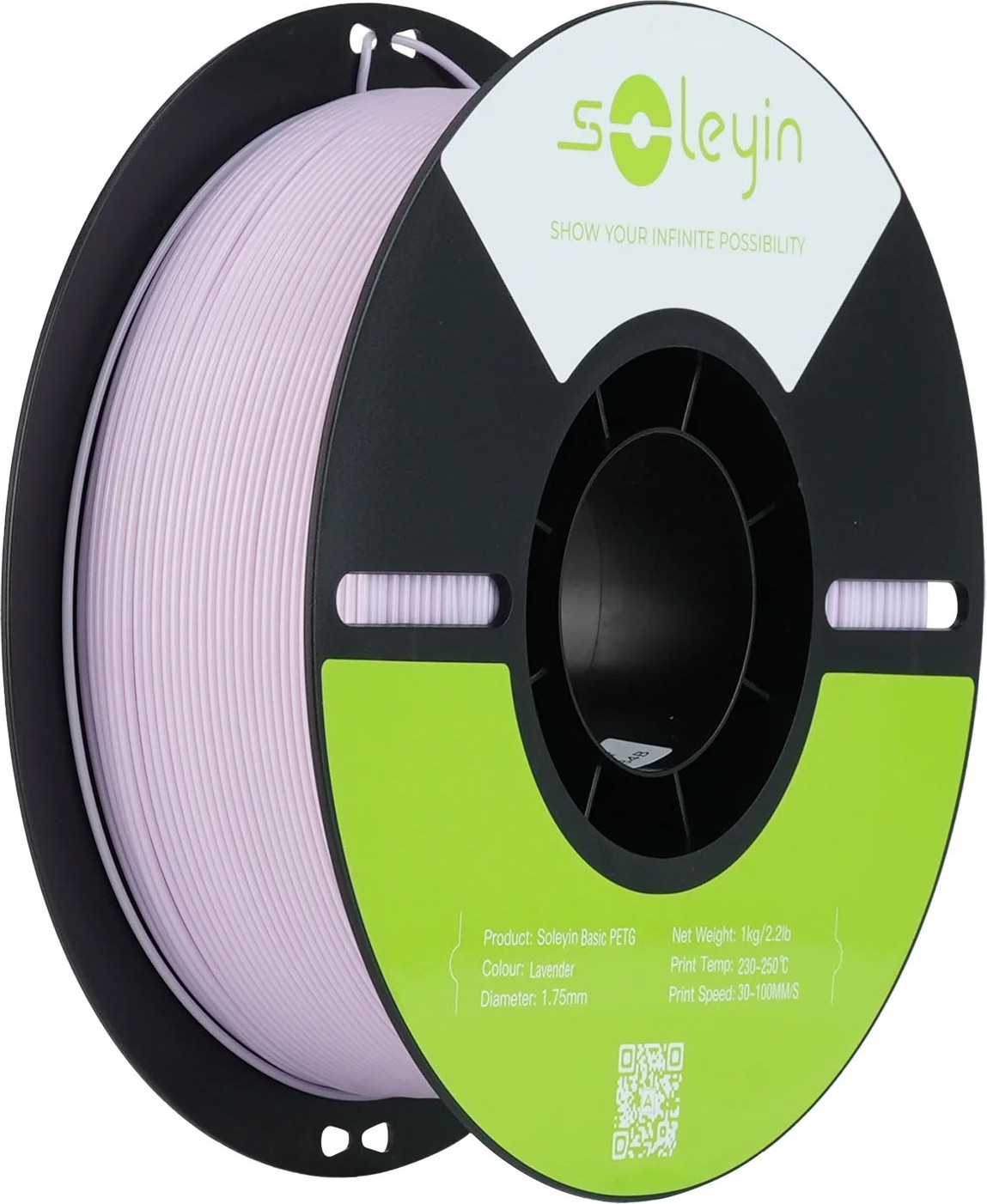 Пластик для 3D-печати Creality PETG Basic Soleyin 1.75мм / 3301030157 (1кг, лавандовый)