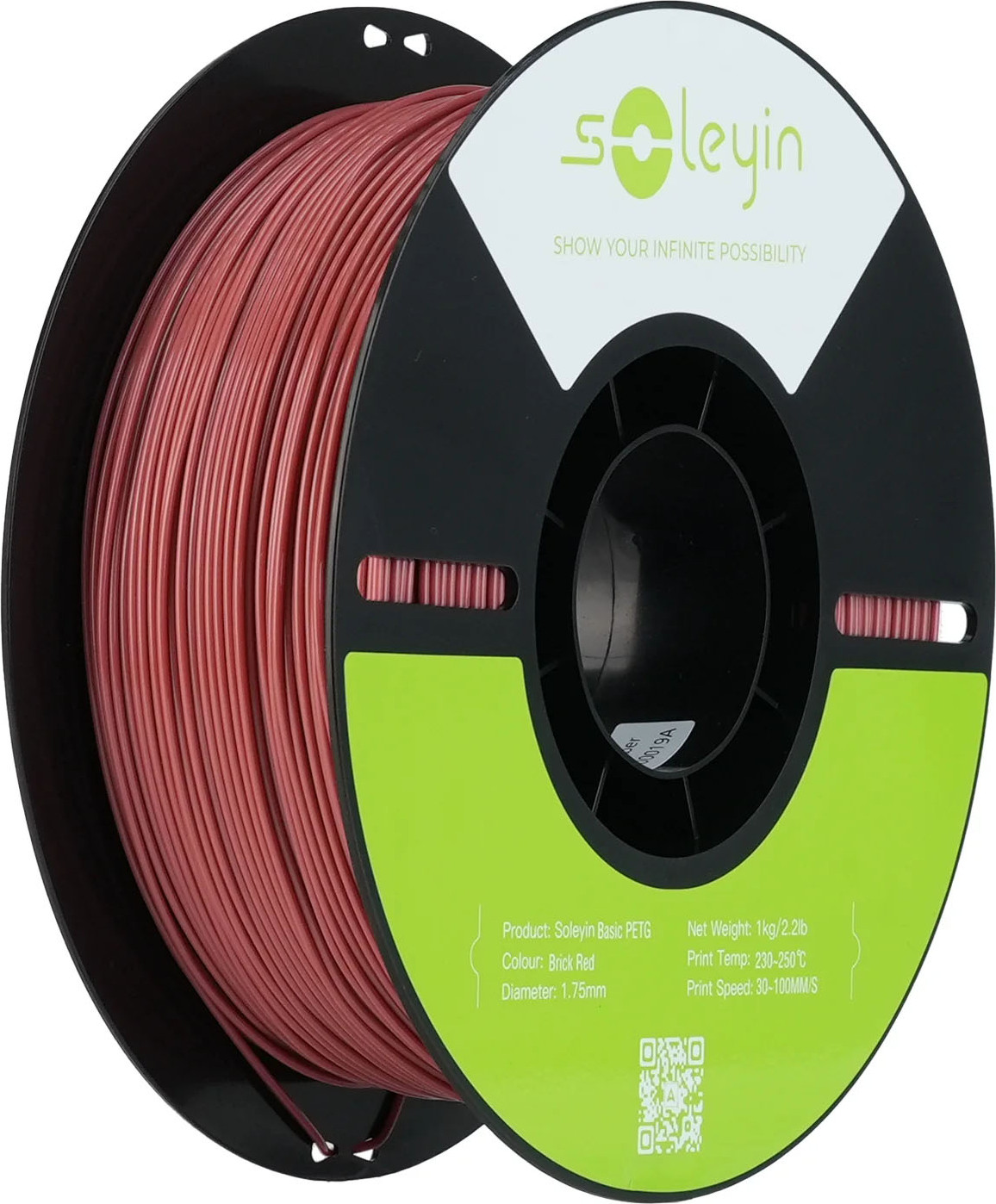 Пластик для 3D-печати Creality PETG Basic Soleyin 1.75мм / 3301030159 (1кг, кирпично-красный)