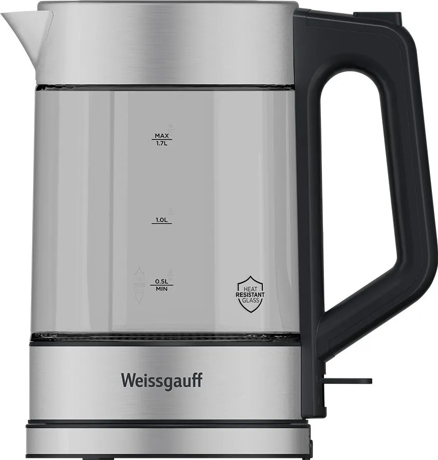 Электрочайник Weissgauff WK 1720 EcoGlass Inox