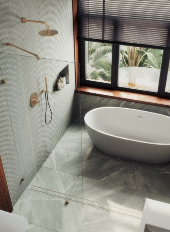 Душевая стенка MaybahGlass 89x195 / MGD-260-2 (прозрачное стекло/бронза) — фото 4