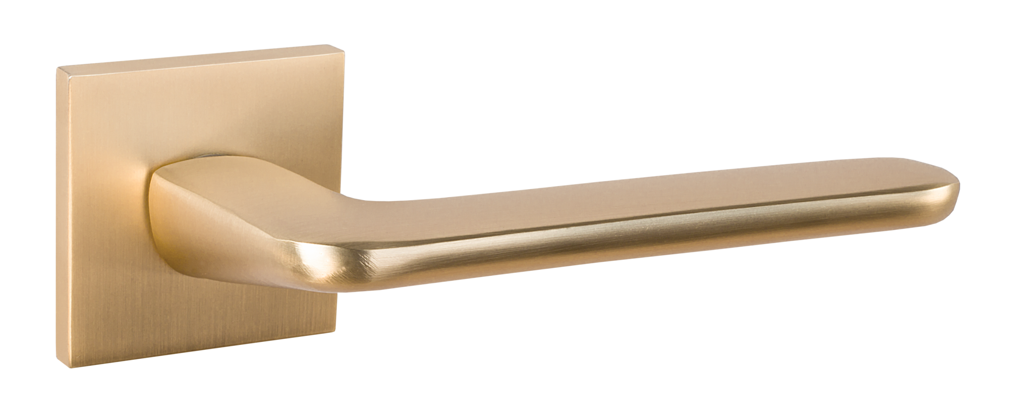 Ручка дверная Tixx Калатея / 235-03 slim SSG (золото матовое сатинированное)