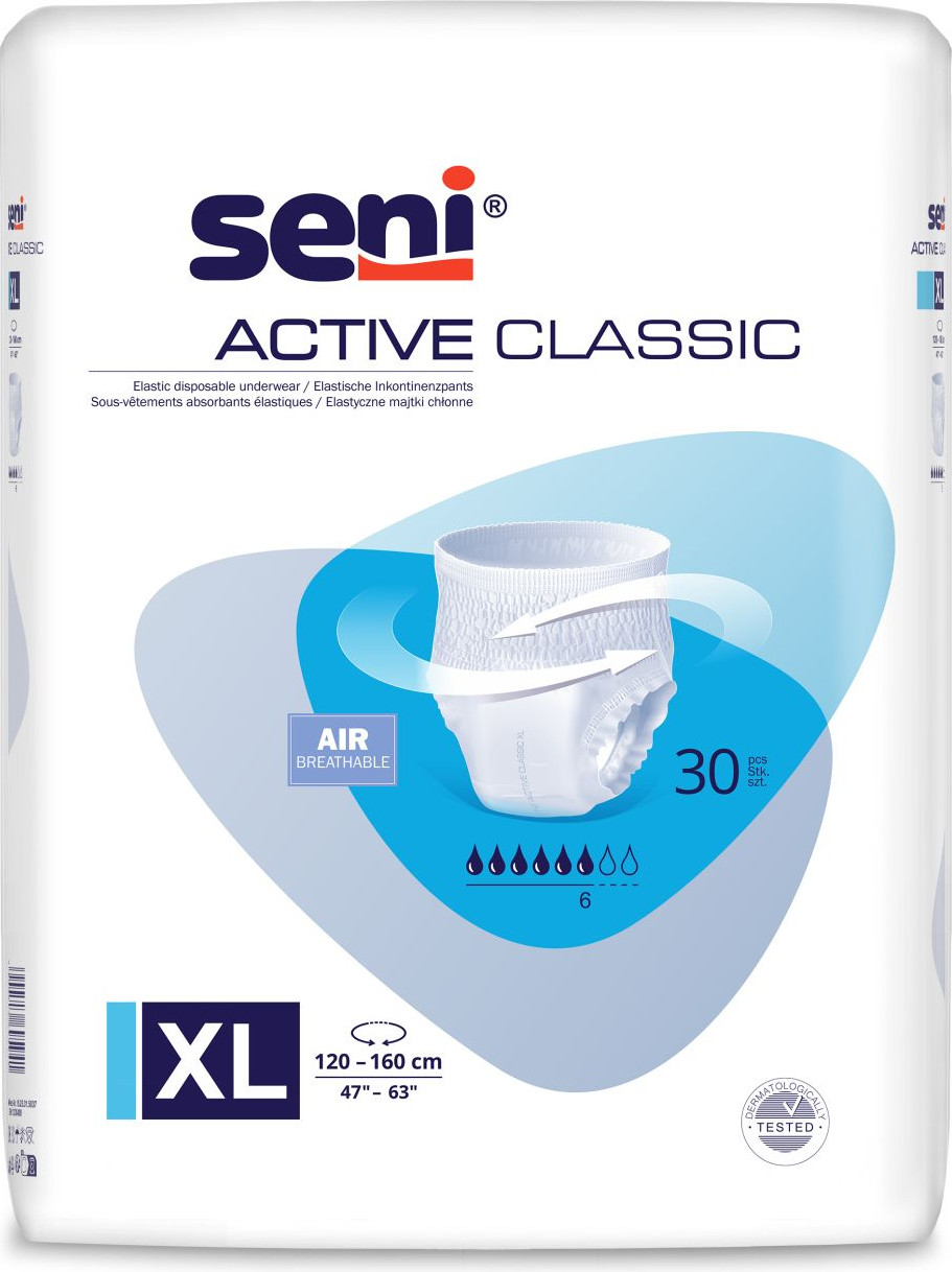 Трусы впитывающие для взрослых Seni Active Classic Extra Large (30шт)