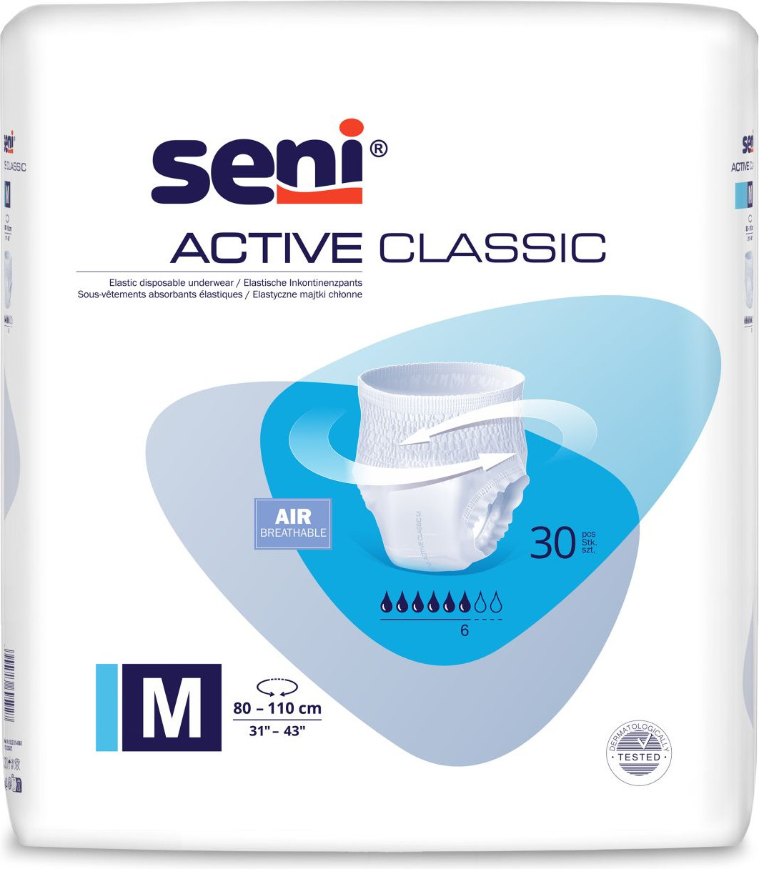 Трусы впитывающие для взрослых Seni Active Classic Medium (30шт)