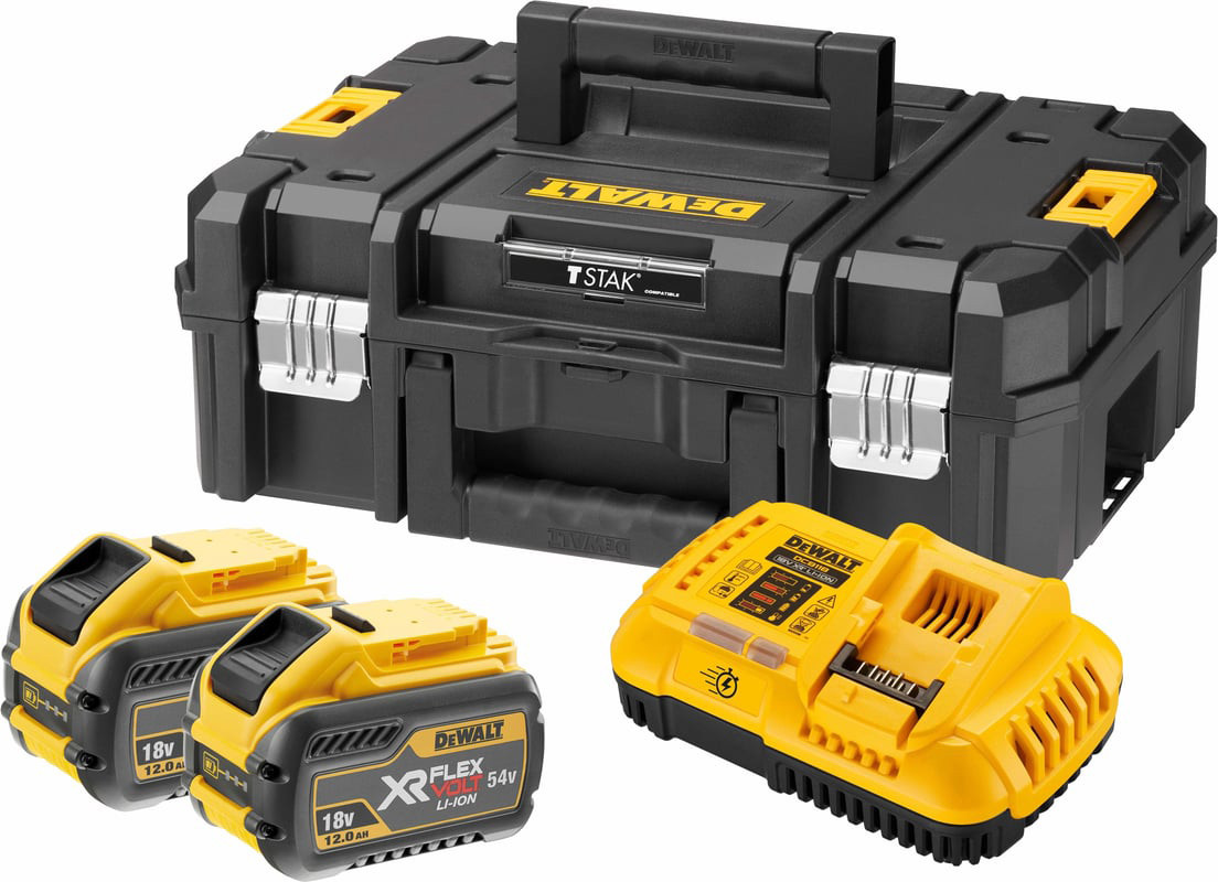 Зарядное устройство для электроинструмента DeWalt + аккумуляторы / DCB118Y2T