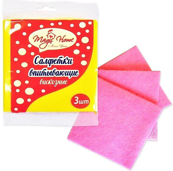Набор салфеток хозяйственных Антелла Magic Home 30x30см / 22555 (3шт)