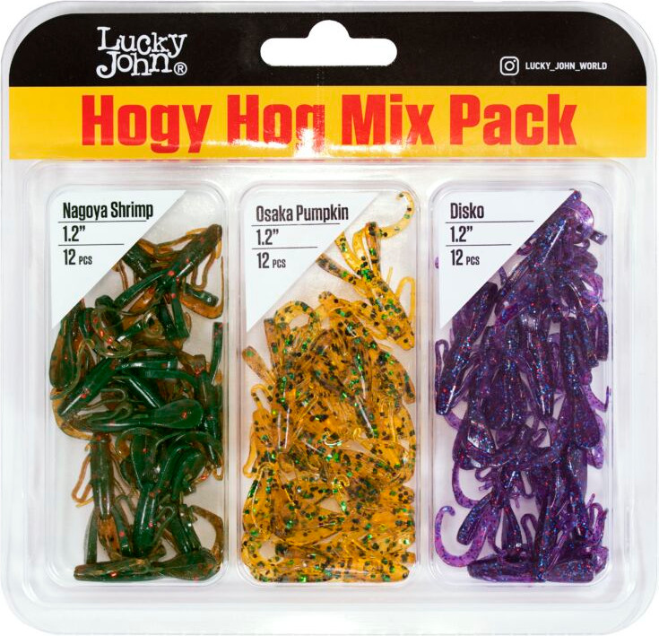 Мягкая приманка Lucky John Pro Series Hogy Hog 1.2in (03.05)/MIX1 / 140130-MIX1 (36шт) — фото 2