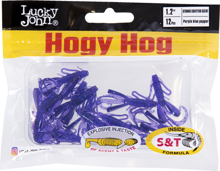 Мягкая приманка Lucky John Pro Series Hogy Hog 1.2in (03.05)/S66 / 140130-S66 (12шт) — фото 3