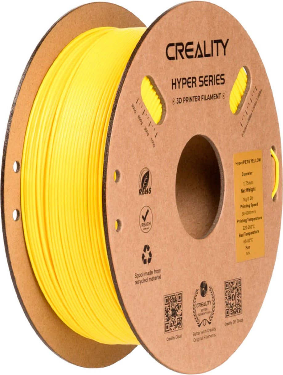 Пластик для 3D-печати Creality Petg Hyper 1.75мм / 3301030071 (1кг, желтый)