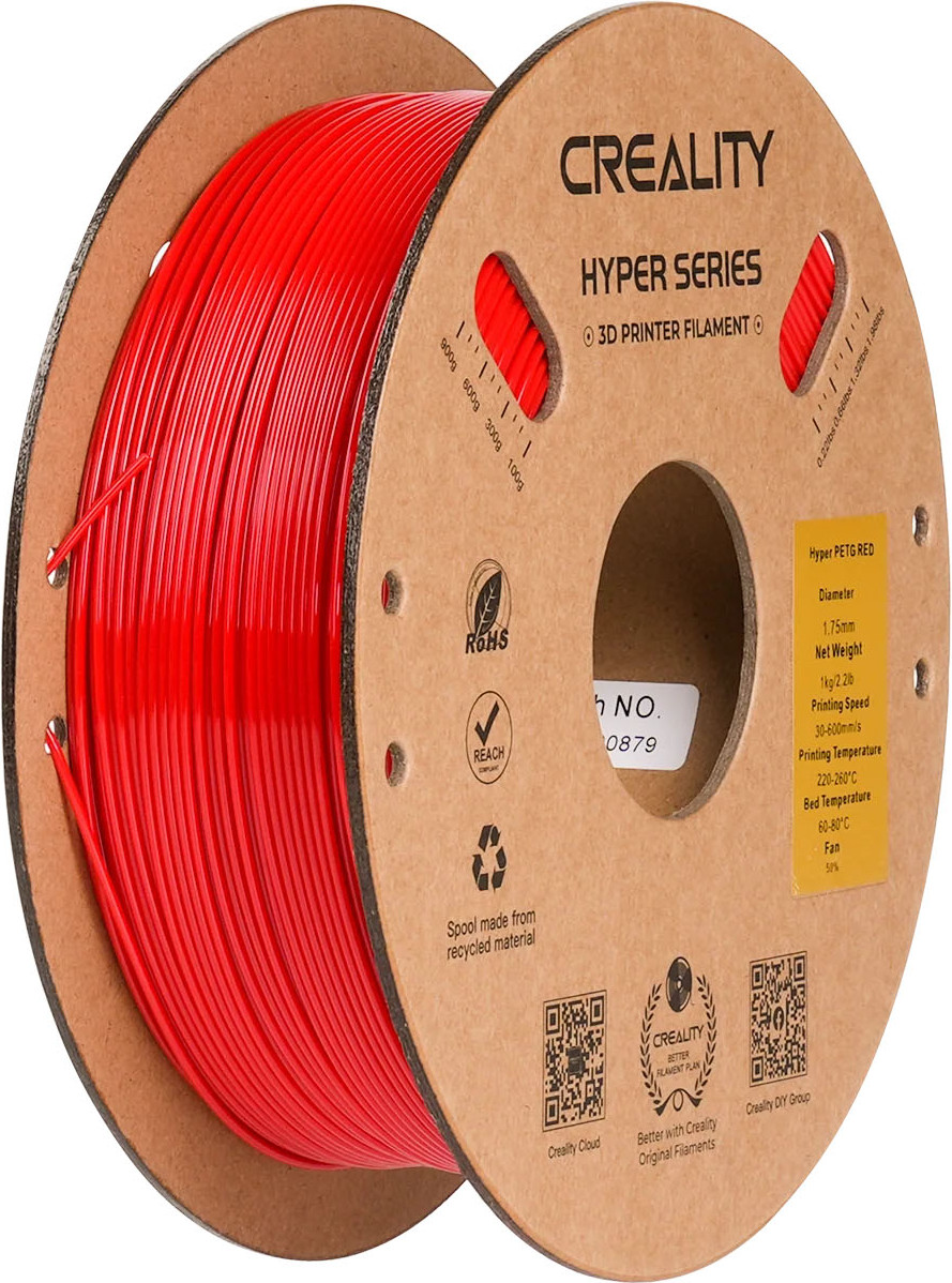 Пластик для 3D-печати Creality Petg Hyper 1.75мм / 3301030072 (1кг, красный)