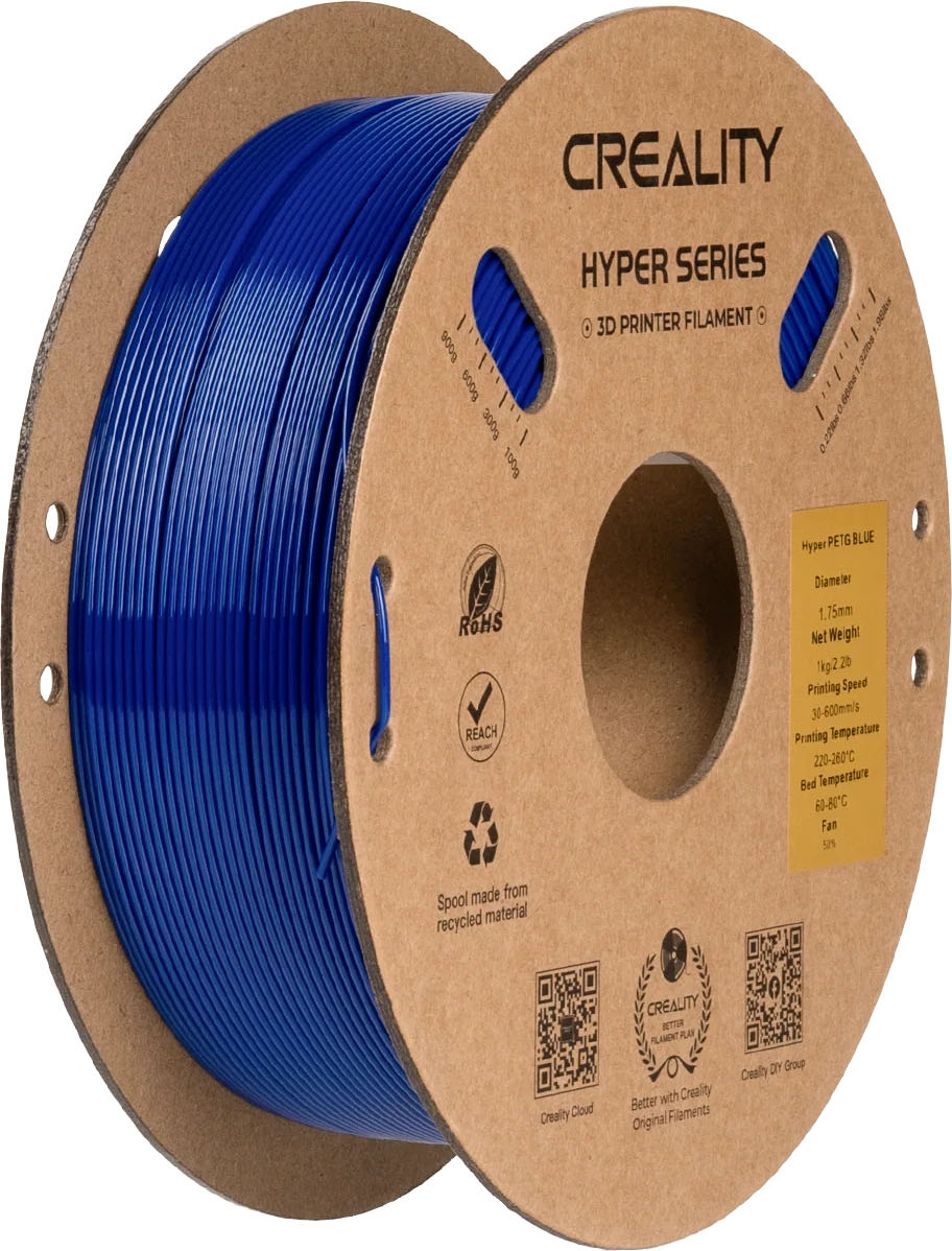 Пластик для 3D-печати Creality Petg Hyper 1.75мм / 3301030070 (1кг, синий)