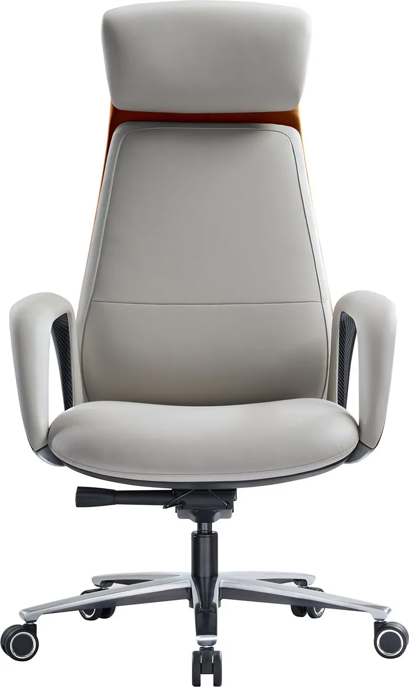 Кресло офисное Hawasan Premium EX-820 / 533237 (белый/коричневый)