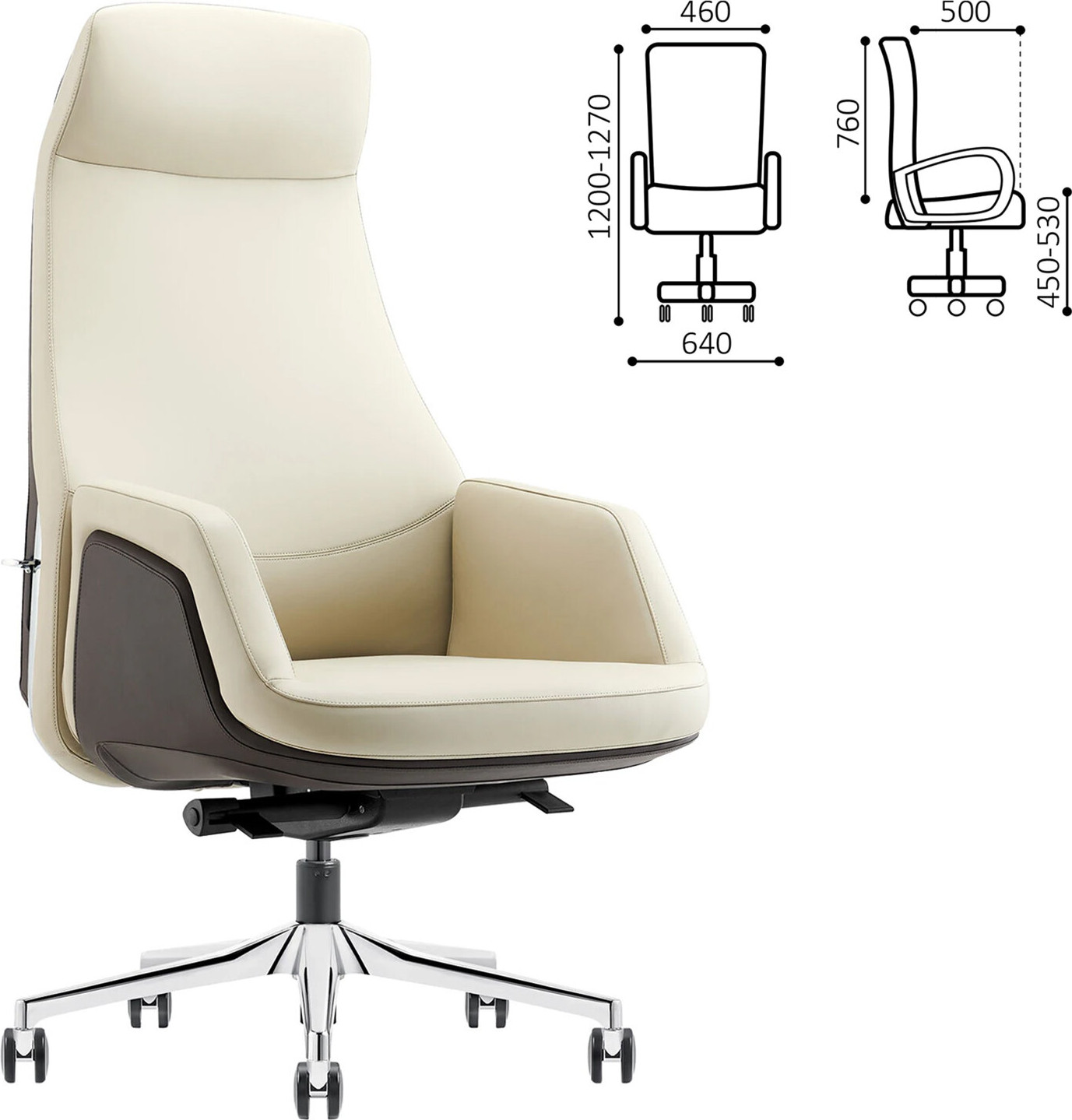 Кресло офисное Hawasan Premium EX-850 Dragon / 533240 (серый/графит) — фото 2