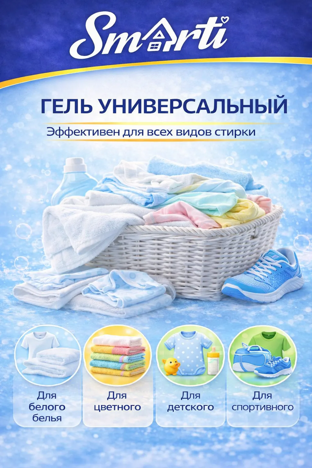 Гель для стирки Smarti Универсальный (5л) — фото 7