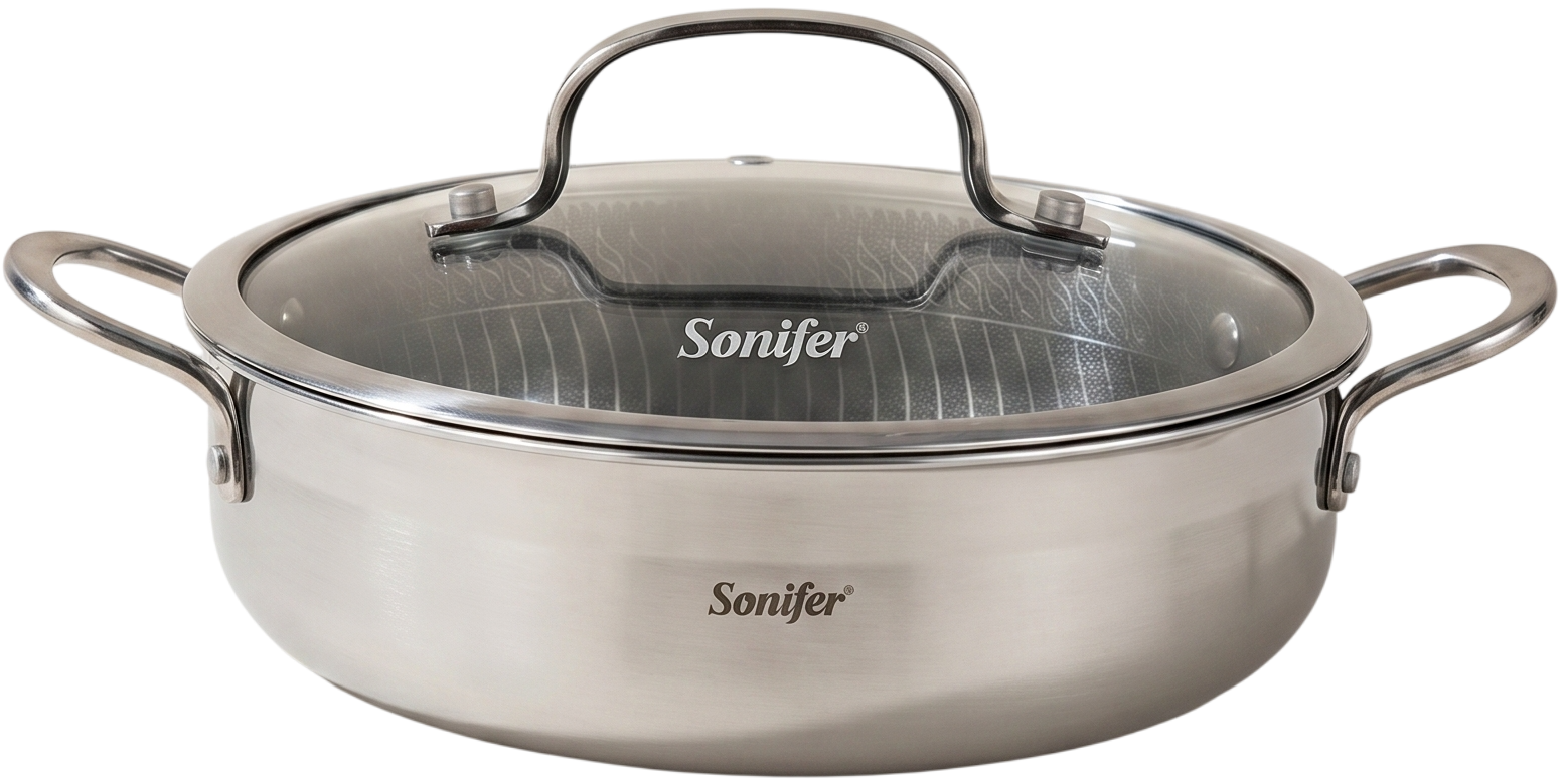 Сотейник Sonifer SF-1220-28 (с крышкой)