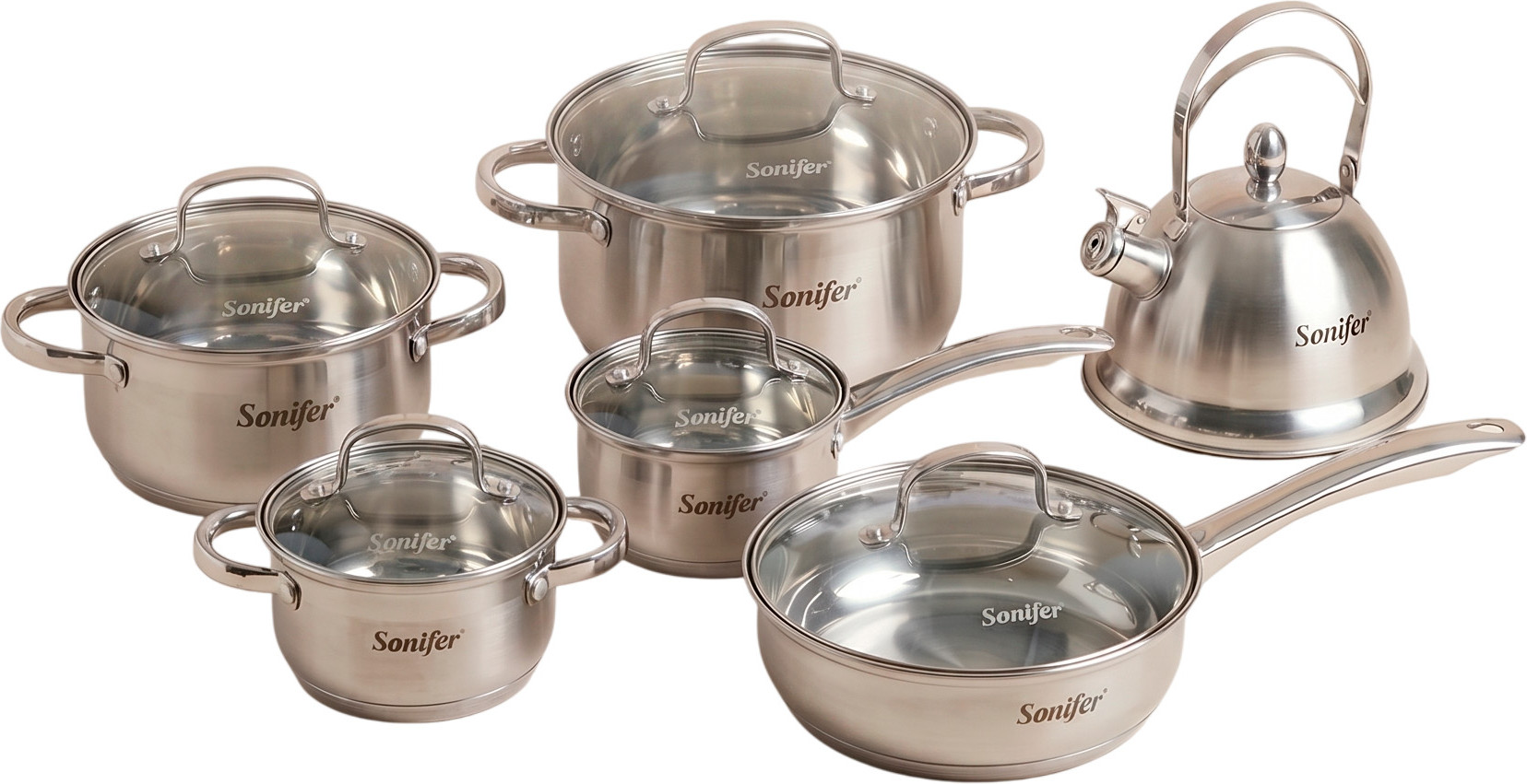 Набор кухонной посуды Sonifer SF-1146 (12пр)