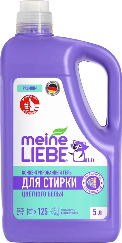 Гель для стирки Meine Liebe Для цветных тканей концентрат New Formula / ML31314 (5л) — фото 2