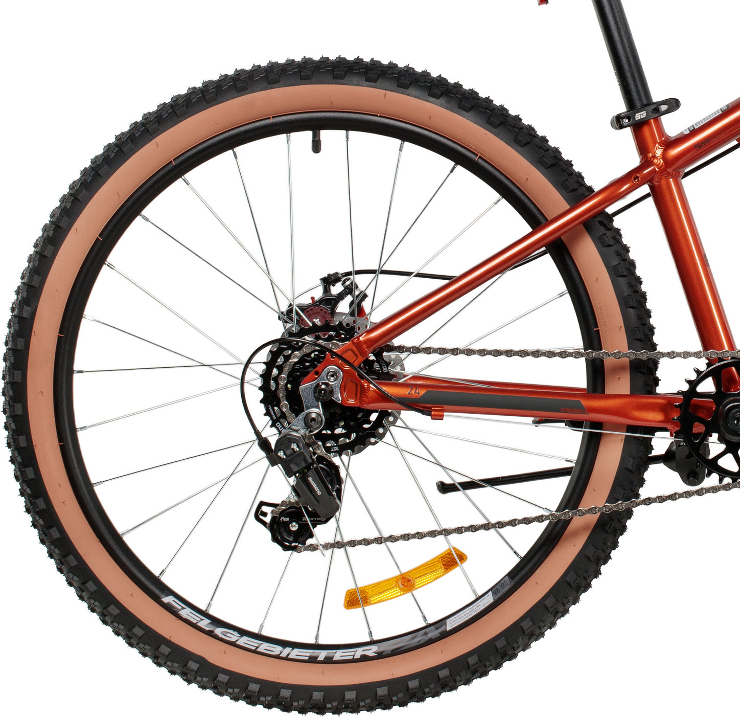 Велосипед Stinger Element JR 24 / 24AHD.ELEMENT.JROR6 (оранжевый, разобранный, в коробке) — фото 5