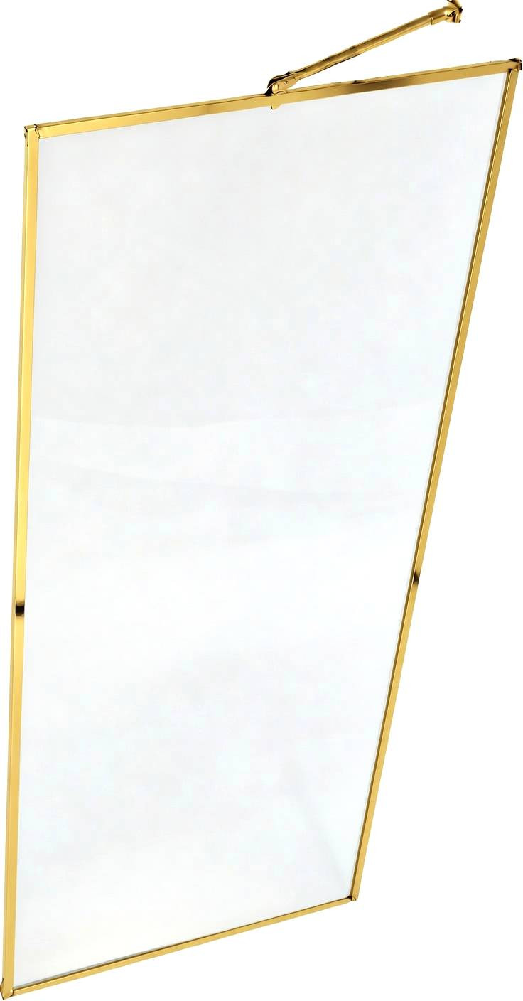 Душевая стенка MaybahGlass 109x195 / MGD-834-3 (прозрачное стекло/золото)